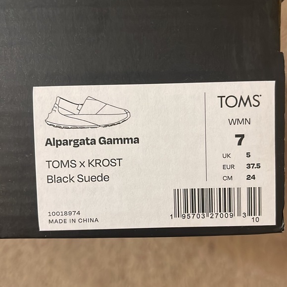 TOMS X KROST Gamma new shoes/ sneakers in box size 7 black

toms brand new - Picture 9 of 12